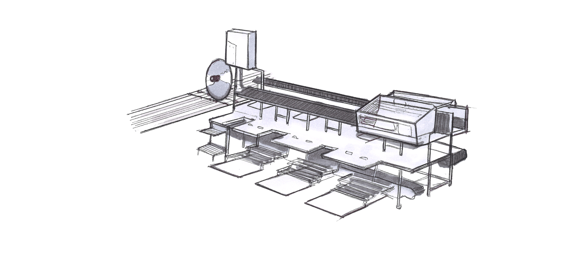 Zerlegeanlage - Ergonomie, optimaler Materialfluss und beste Reinigungsfähigkeit | © Güdel Group AG Ergonomisch, optimaler Materialfluss, beste Reinigungsfähigkeit | © Güdel Group AG